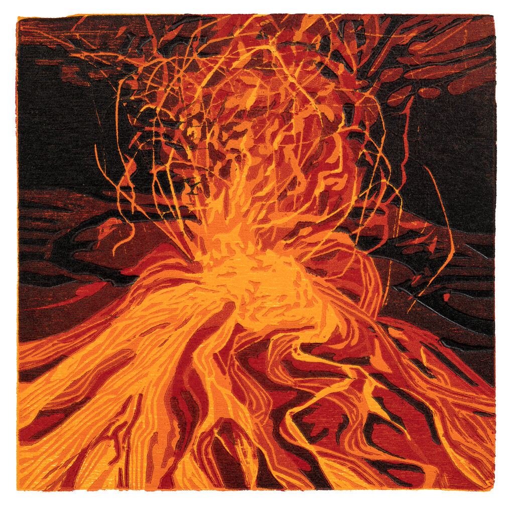 Lava II, 2021, 115 x 115 mm
